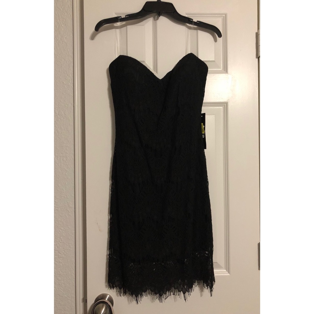 Black lace dress